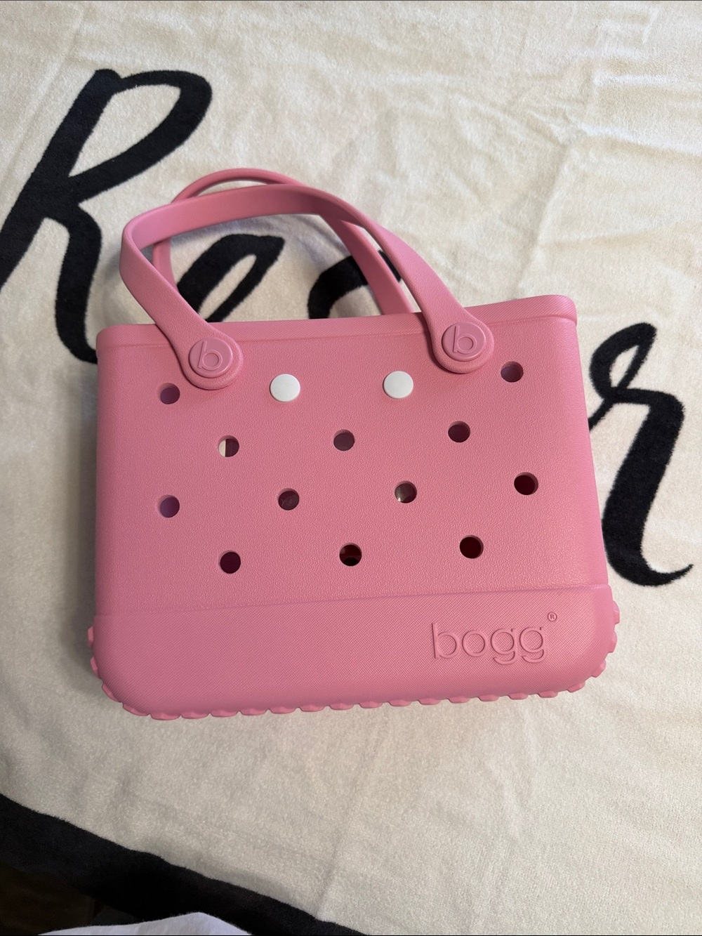 BOGG BAG Pink Perforated Tote - Picture 3 of 6